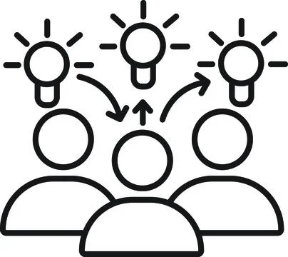 Group idea icon Stock Illustration