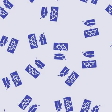 Group interview interview job glyph seamless pattern Stock Illustration