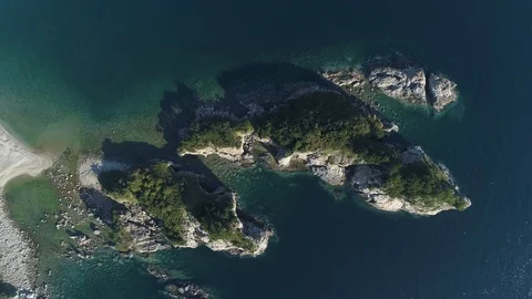 Group of Islands, top view. Video stock 108606512