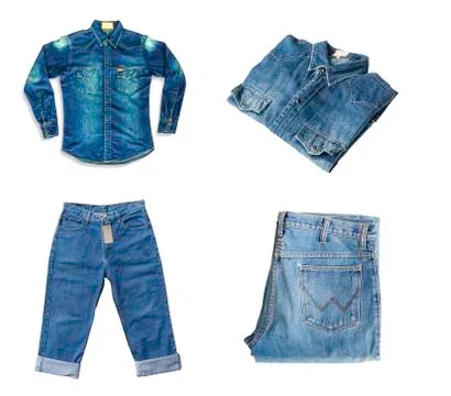 Group of jeans Stock Photos