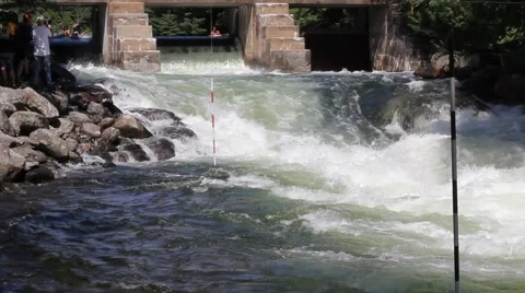 Group of kayakers Stock Footage 50924395