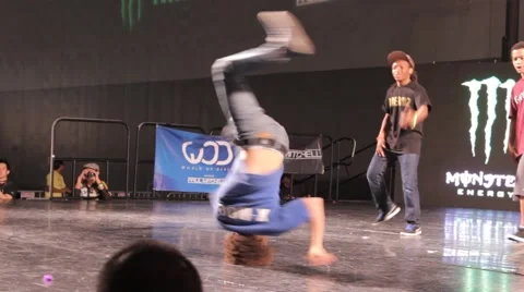 Group Kids Break Dancing Stock Footage 41477859