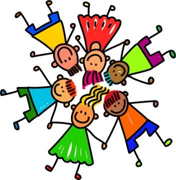 Group of Kids Stock-Illustration