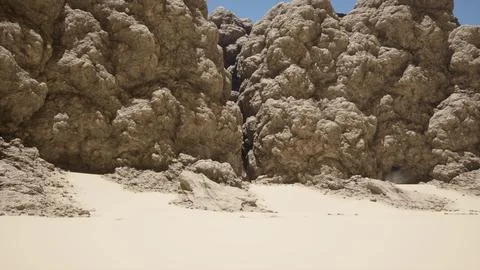 A group of large rocks sitting next to each other Stock Illustration