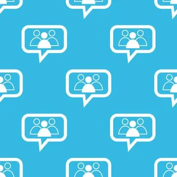 Group leader message pattern Stock Illustration