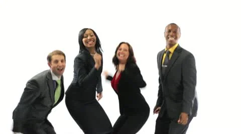 Group Leap of Joy Stock Footage 11527629