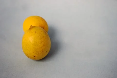 Group of lemons on bright background Stock Photos