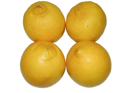 Group of lemons isolated on white background Fotos Stock