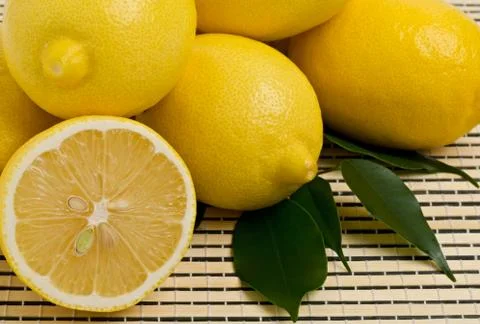 Group of lemons Stock Photos