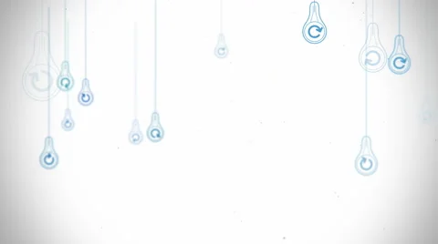 Group of light bulb shapes with arrow symbols animation Stock Footage 63733205