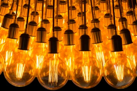 Group of light bulbs Stock Photos