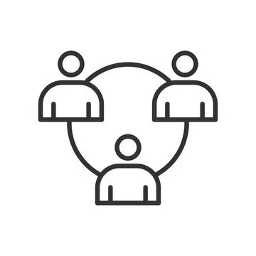 Group, in line design. Group, team, community, people, collaboration, meeting Stock Illustration