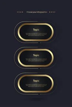 Group of Luxury multipurpose infographic Vector templates,  with circles sh.. Stock Illustration