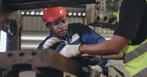 Group of machine technicians are profession inspect the electrical equipment Stock Footage 209256514