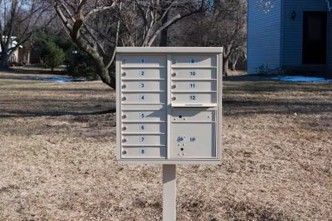 Group of mailboxes Stock Photos