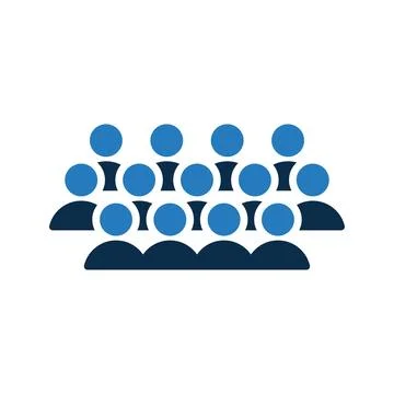 Group Man Icon. Stock Illustration