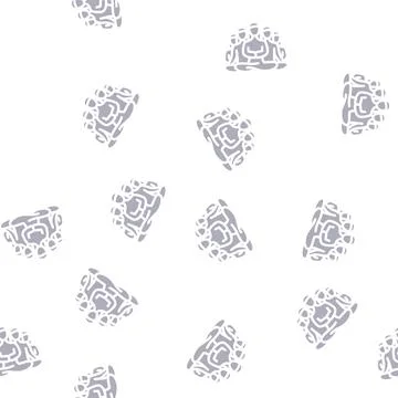 Group meditation glyph vector seamless pattern Illustrazione stock