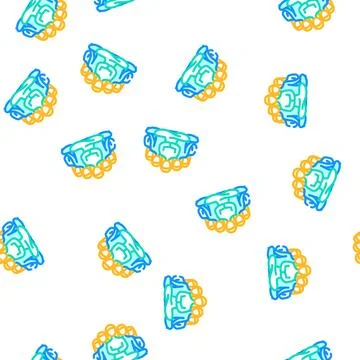 Group meditation vector seamless pattern 스톡 일러스트