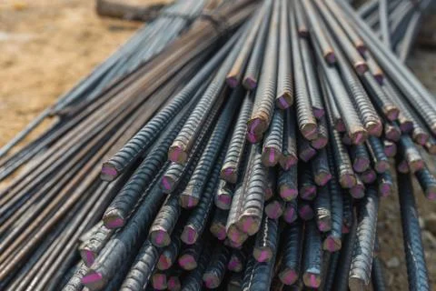 The group of metal wire for construction Stock Photos