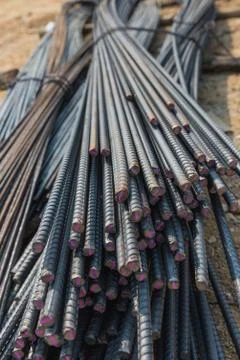 The group of metal wire for construction Stock Photos