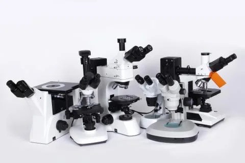 Group of Microscopes Stock Photos