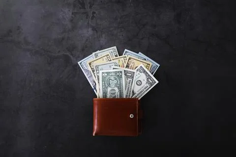 Group of money stack of 100 US dollars banknotes a lot of the background te.. Foto stock