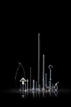 Group of Mounting hardware Stock Photos