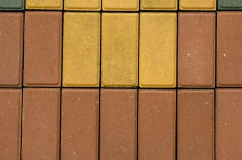 Group of multi-colored rectangular blocks. Stock Photos