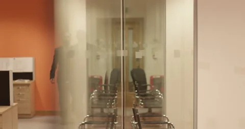 Group of multi-ethnic businessmen arrive to a business meeting. Stock Footage 49112020