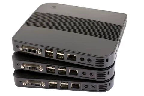 Group of nettop computers Foto stock