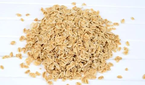 Group of oats on table Stock-Fotos