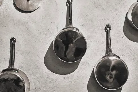 Group of old kitchen tools Stock Photos