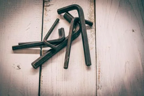 Group of  old oxide old tools. Stock Photos