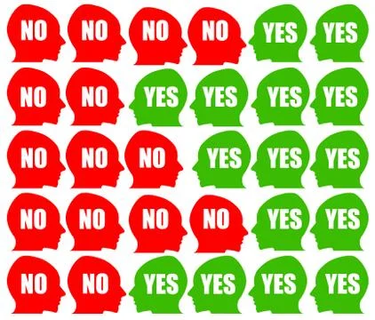 Group opinion Stock Illustration