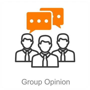 Group Opinion Stock Illustration
