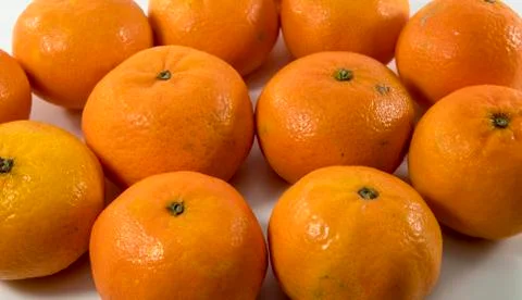 Group of orange mandarins Stock Photos