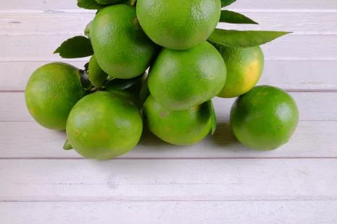 Group  of  orange on white table Stock Photos