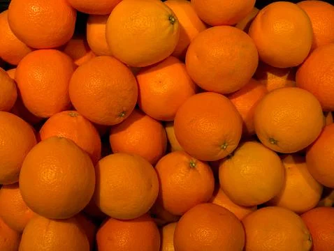 A group of oranges, close up Stock Photos