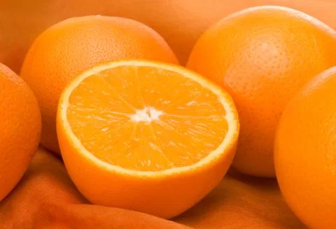 Group of oranges Stock Photos