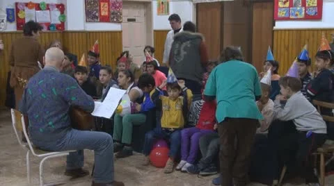Group of orphans, orphanage, children without family Video stock 22153873