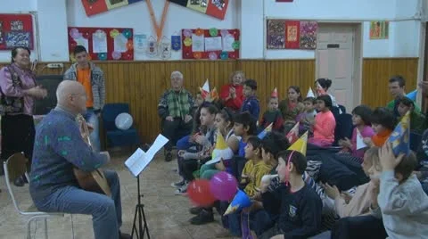 Group of orphans, orphanage, children without family Video stock 22154272