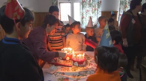 Group of orphans, orphanage, children without family Video stock 22154713