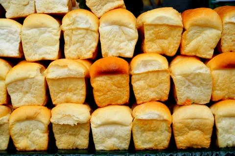 Group of Pan breads rolls Stock Photos