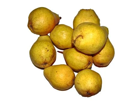 Group of pears isolated on white background 写真素材