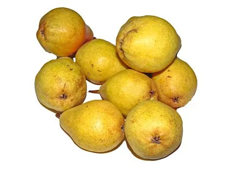 Group of pears isolated on white background Fotos Stock