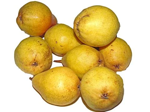 Group of pears isolated on white background Fotos Stock