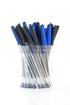Group of pen Stock Photos