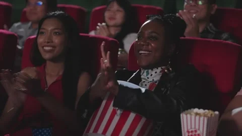 Group of people applauding while sitting... | Stock Video | Pond5