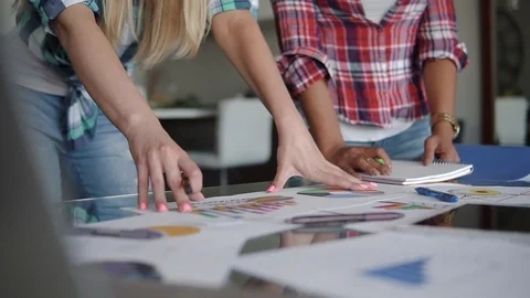 A group of people are working on a beautiful home project Stock Footage 101852323