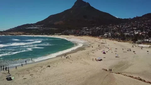 A group of people on a beach Stock Footage 155459539